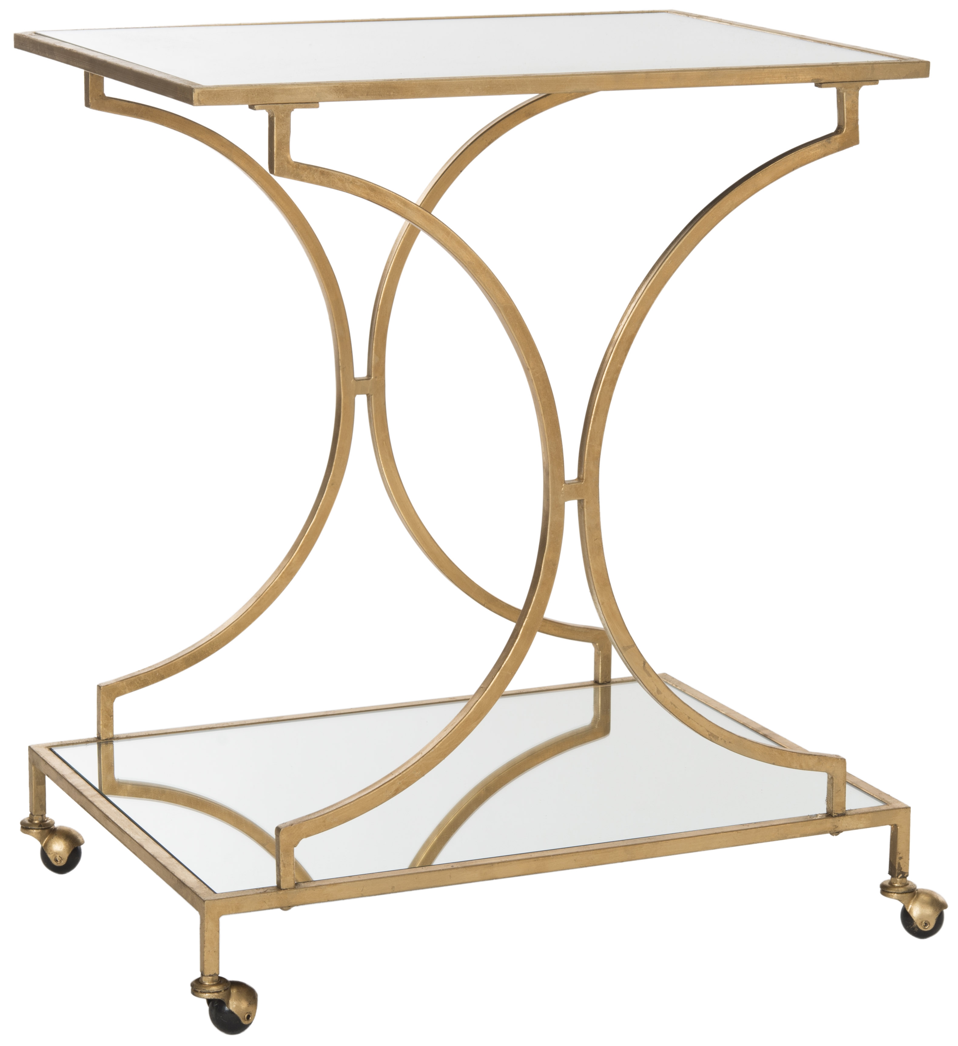 Ignatius Bar Cart - Gold - Safavieh - Image 1