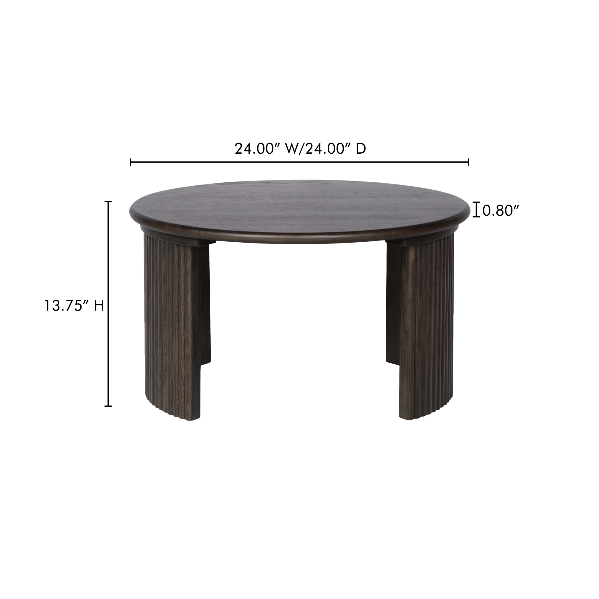 Penny Small Coffee Table Dark Brown - Image 13