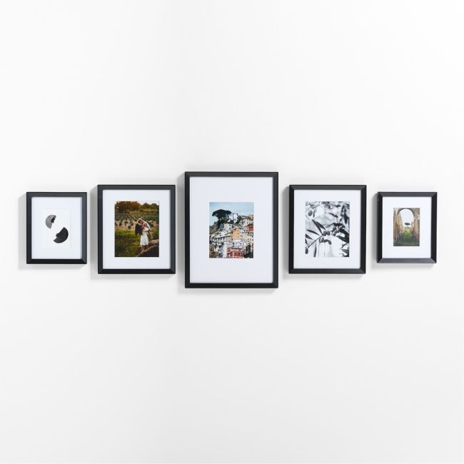 Icon Wood 5-Piece Black Gallery Wall Frame Set - Image 0