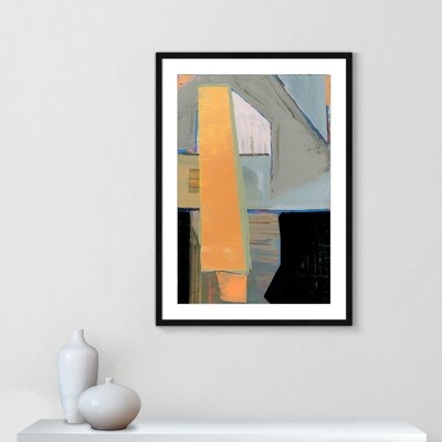 Orange Pinstripe I - Framed Art W/ 4 Ply Matboard - Image 0