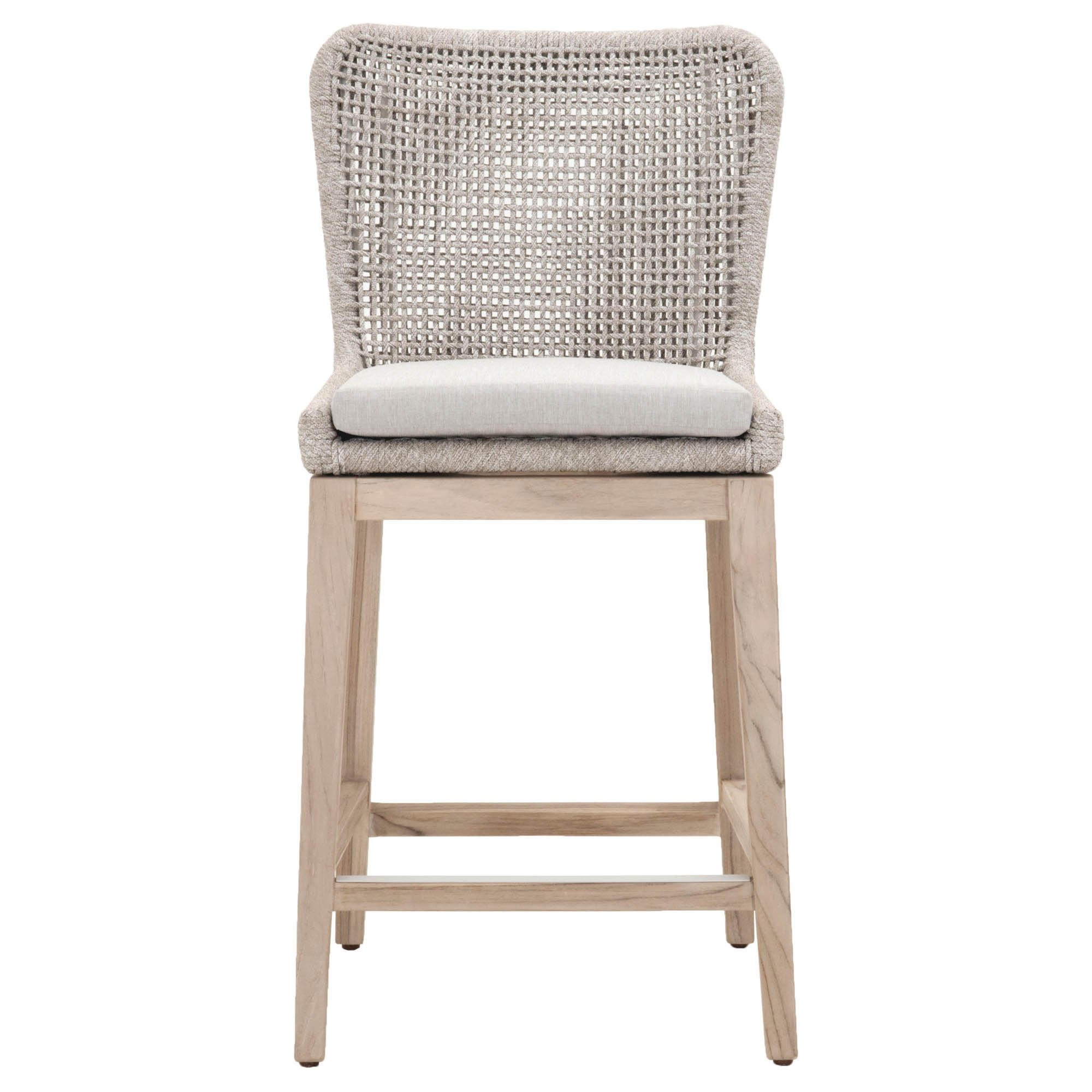 Winnetka Indoor/Outdoor Counter Stool, White Taupe - Image 0