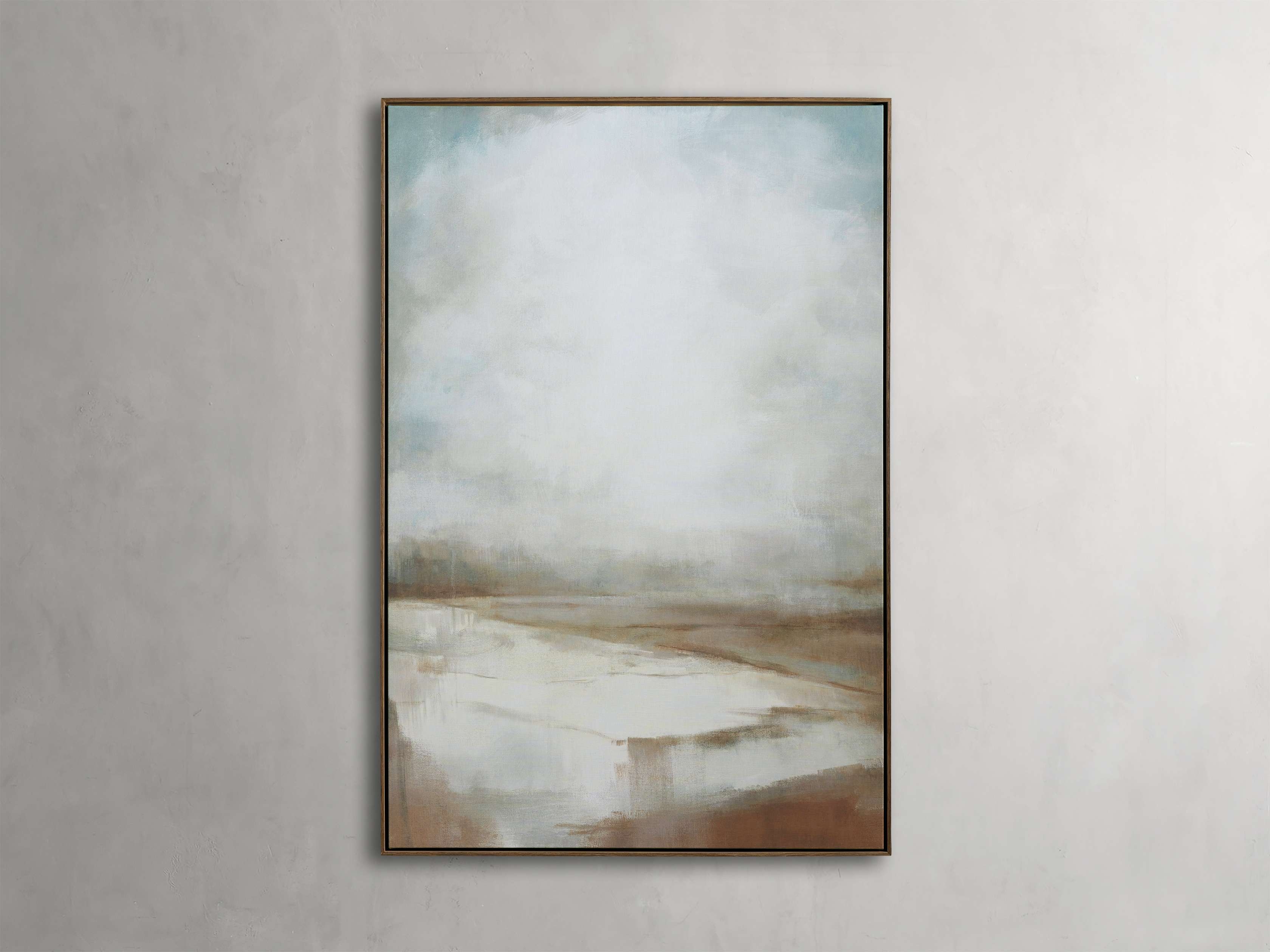 Unexpected Wonders Ii Framed Print in Wood 55" X 82" Blue - Image 0