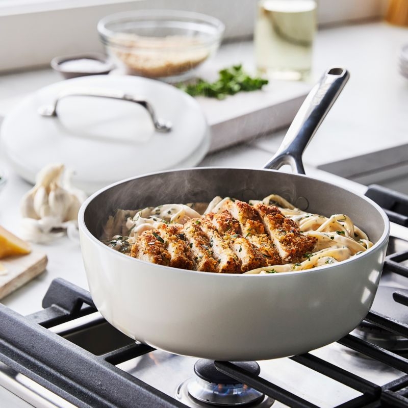 Greenpan ™ GP5 Cloud Cream Hard-Anodized Ceramic Non-Stick 14-Piece Cookware Set - Image 1