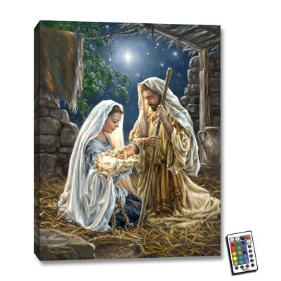Born In A Manger 18X24 Backlit Print With Remote Control - Image 0