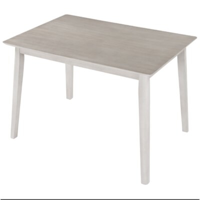 Farmhouse Rustic Woodkitchen Dining Table,light Grey+white - Image 0