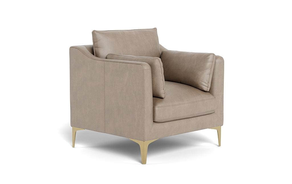 Caitlin Leather Petite Chair by The EverygirlÃ?Â® - Image 1