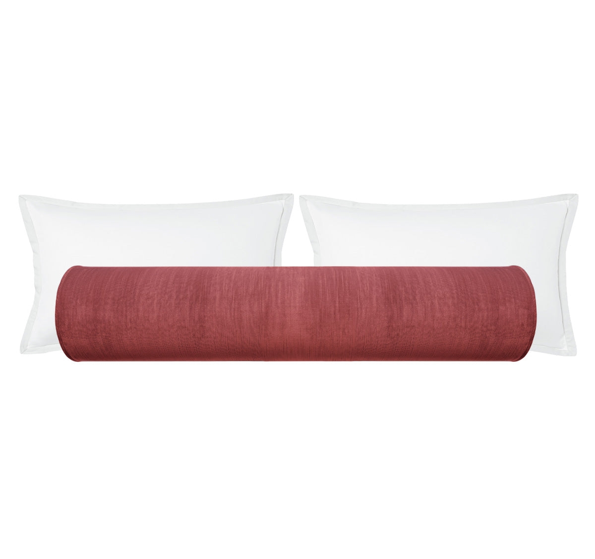 THE BOLSTER :: STRIE VELVET // ANTIQUE ROSE - BY THE YARD - Image 0
