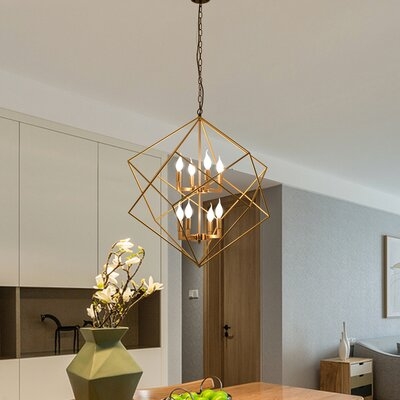 Dumaine 8 - Light Lantern Geometric Chandelier - Image 0