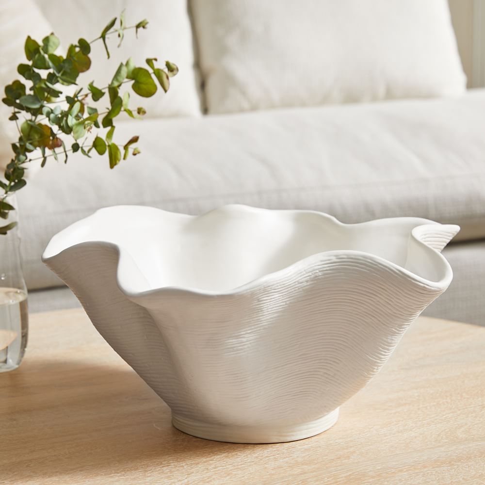 Solana Centerpiece Bowl, White - Image 0
