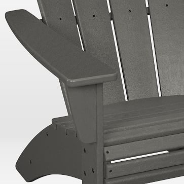 Polywood x West Elm Adirondack Chair, Gray - Image 2