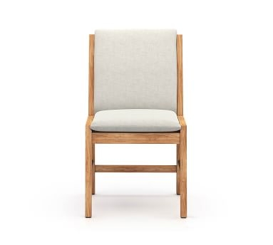 Pratchett FSC(R) Teak Dining Chair, Natural with Charcoal Cushion - Image 5
