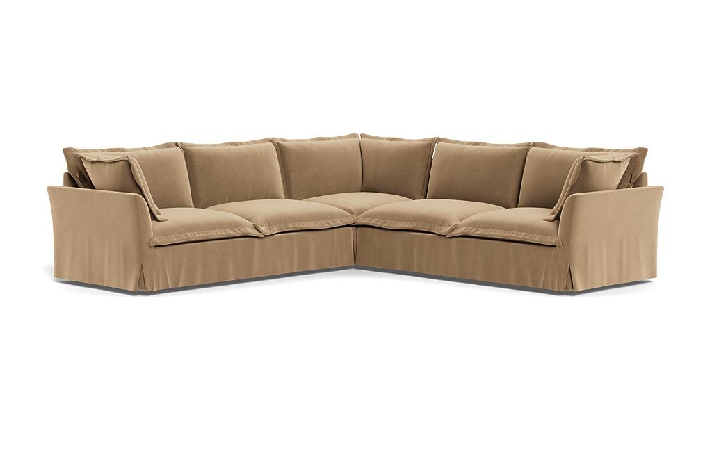 Skylar Slipcovered Corner 4-Seat Sectional Sofa - Image 1