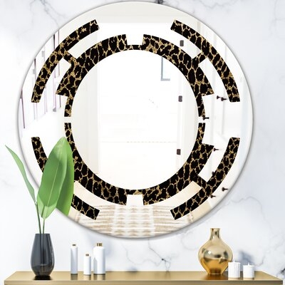 Leopard Fur Safari V Space Modern & Contemporary Frameless Wall Mirror - Image 0