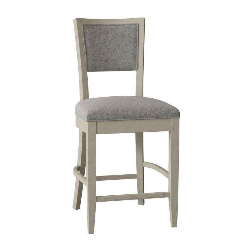 Fairfield Chair Hale Bar & Counter Stool Body Fabric: 8789 Pewter, Frame Color: Espresso, Seat Height: Bar Stool (30" Seat Height) - Image 0