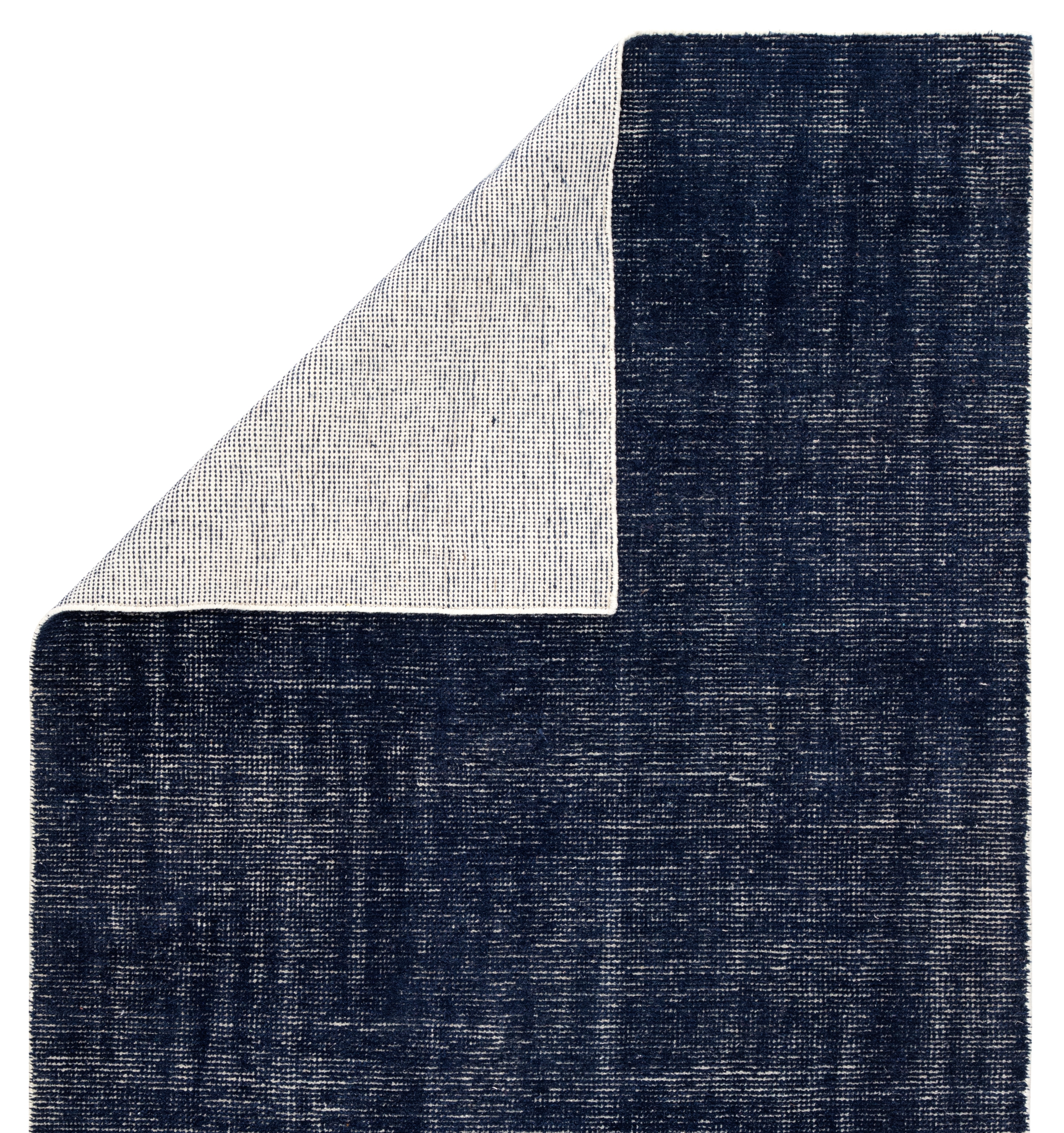 Limon Indoor/ Outdoor Solid Blue/ White Area Rug (9'X12') - Image 2