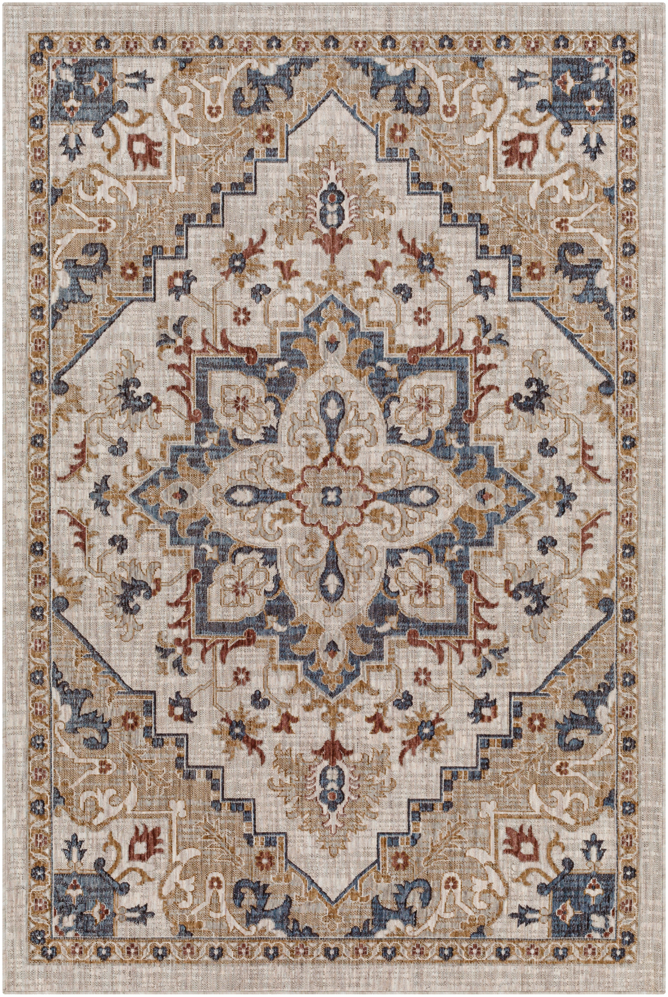 Juliet Beige Outdoor 7'10" x 10' Machine Woven Rug - Image 0