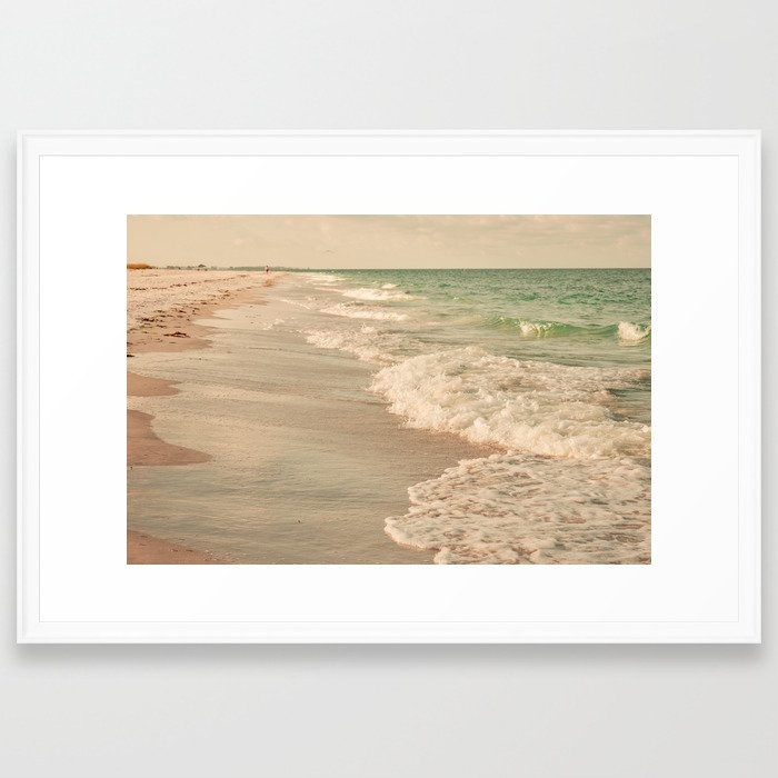 Tropical Beach Love Framed Art Print by Olivia Joy St Claire X  Modern Photograp - Scoop White - Large 24" x 36"-26x38 - Image 0