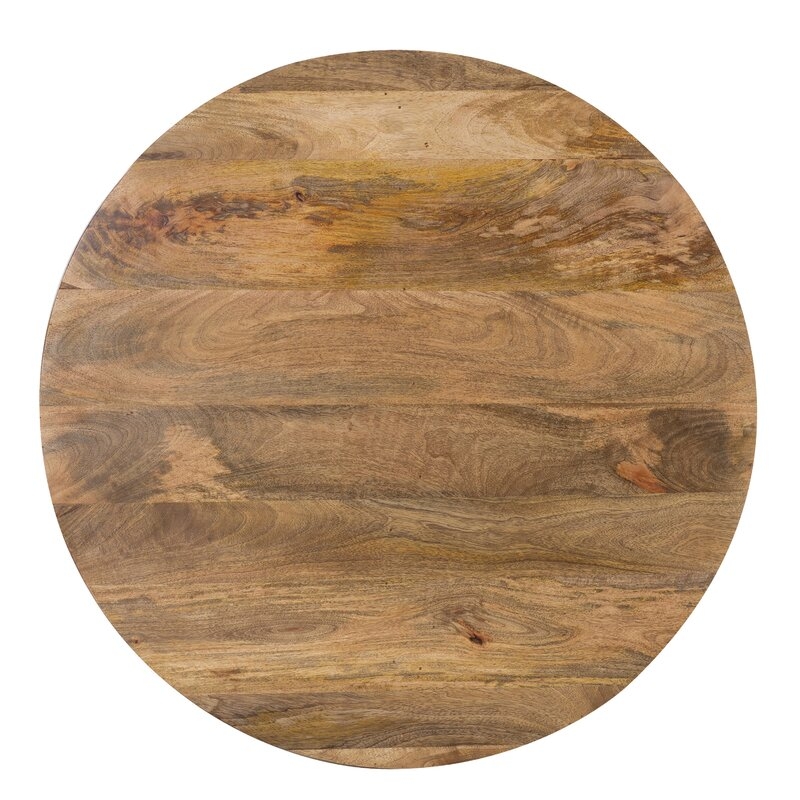 Vivienne Solid Wood Drum Coffee Table, Natural - Image 9
