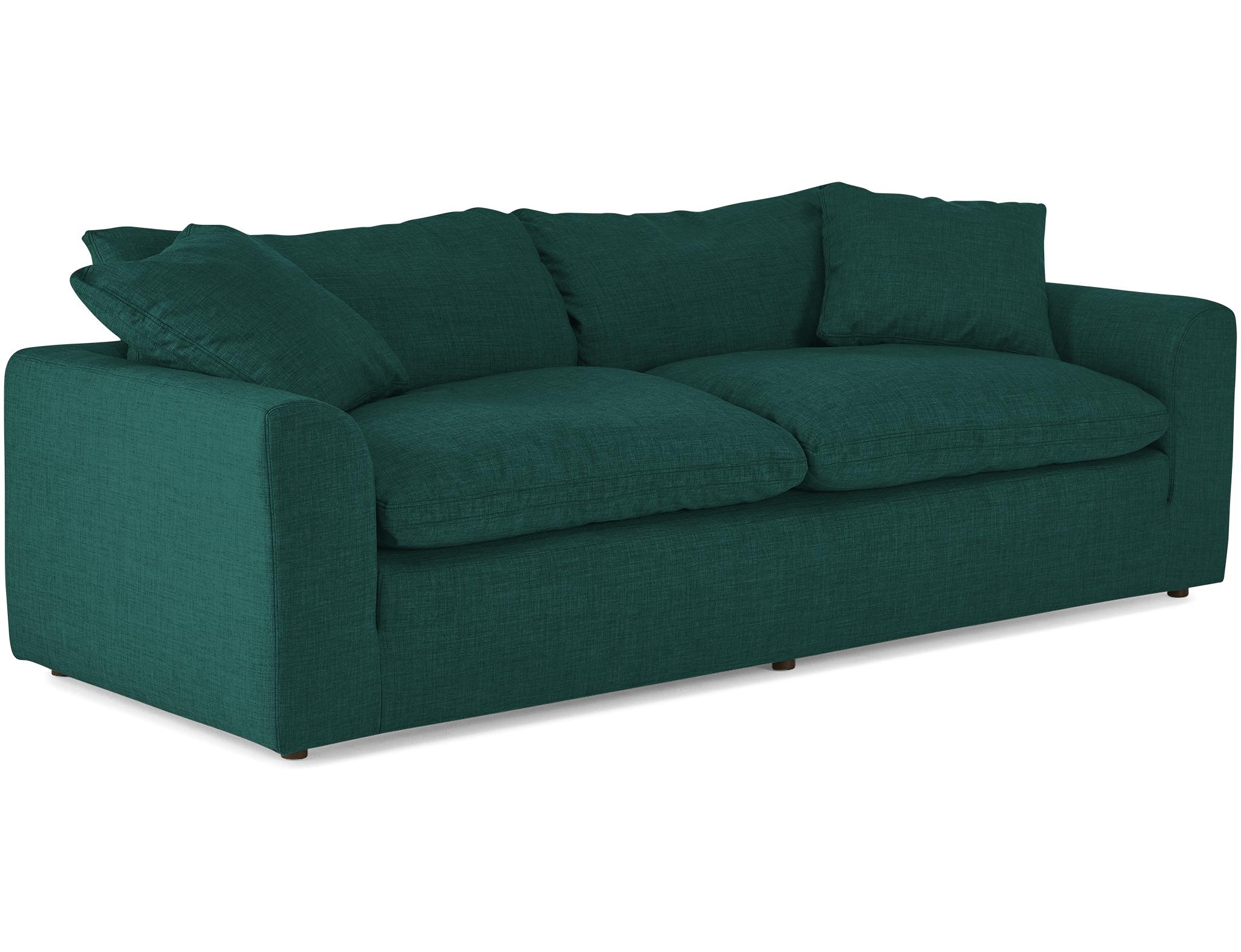 Blue Bryant Mid Century Modern Sofa - Prime Peacock - Image 1