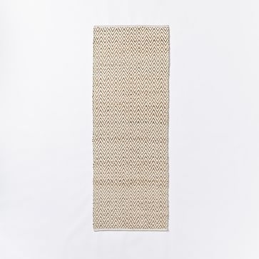 Jute Chenille Herringbone Rug, 5x8, Natural/Alabaster - Image 1