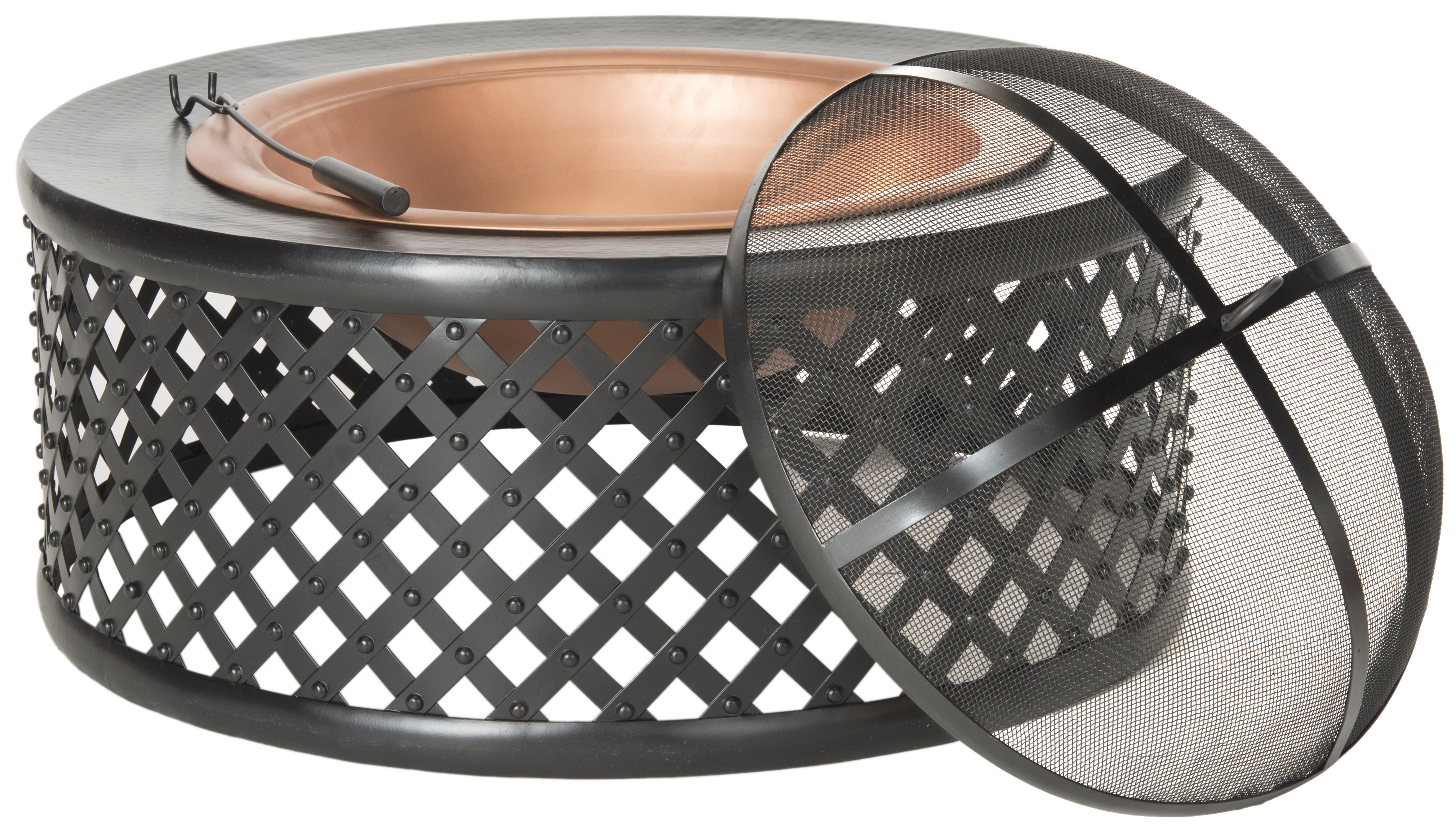 Jamaica Fire Pit - Copper/Black - Safavieh - Image 1