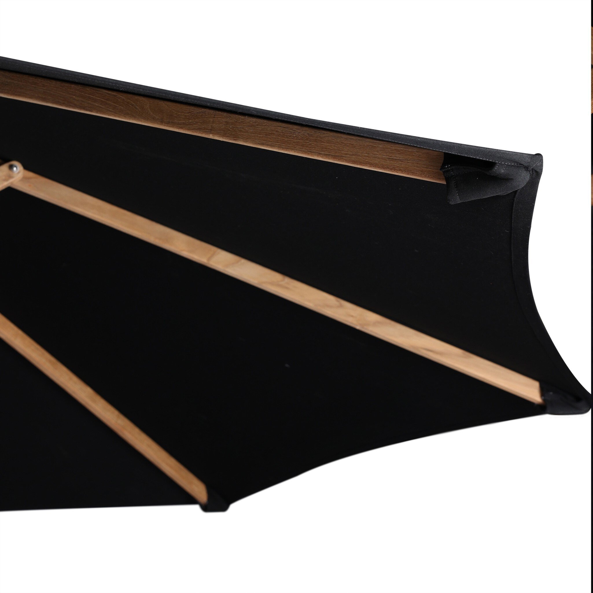 Baska Outdoor Round Umbrella - Arashi Black - Image 7