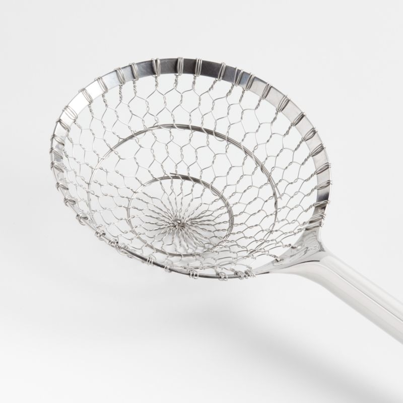 Crate & Barrel Stainless Steel Spider Skimmer - Image 1