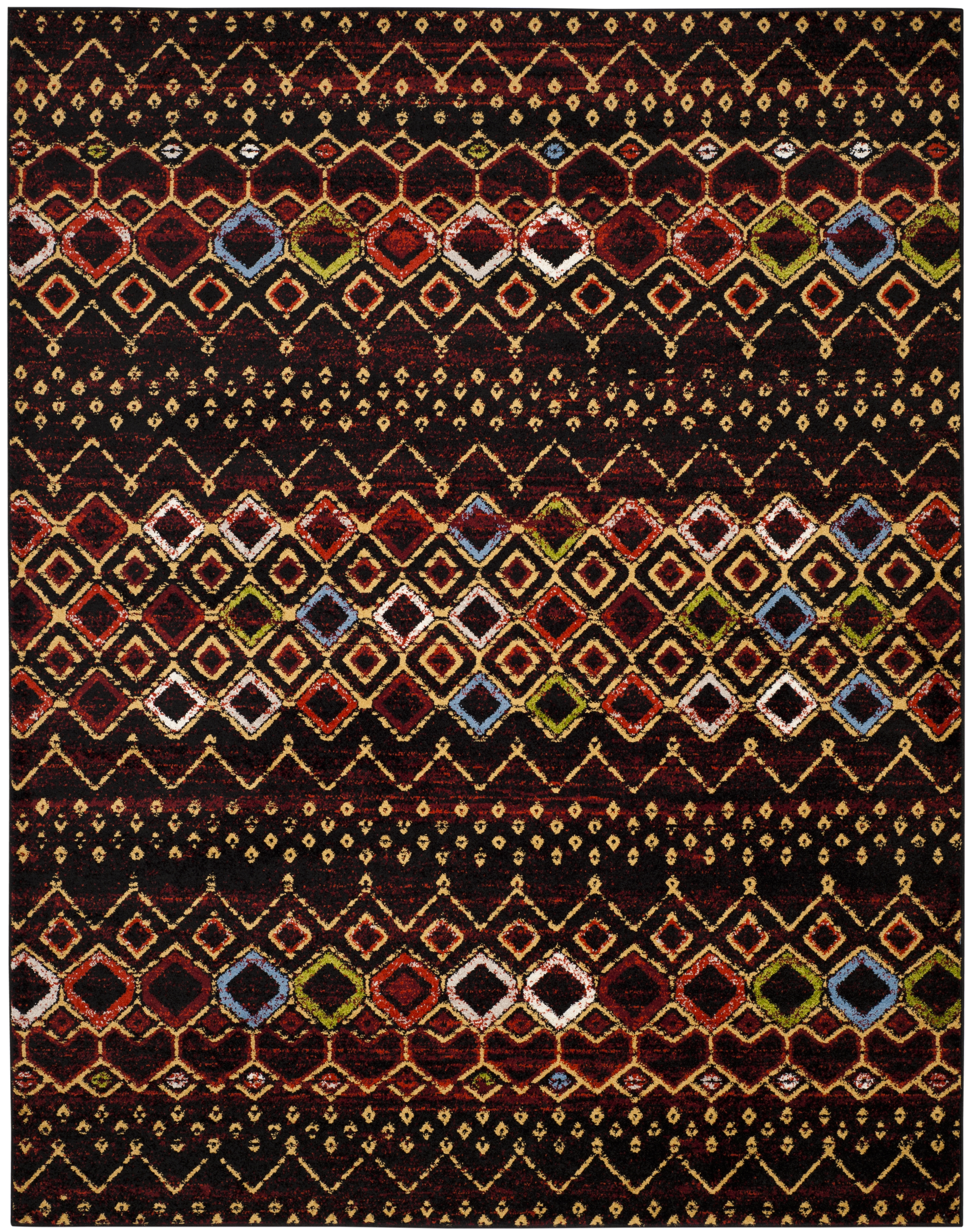 Arlo Home Woven Area Rug, AMS108P, Black/Multi,  8' X 10' - Image 0