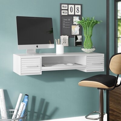 Childersburg 2 Drawer Floating Desk - Image 0