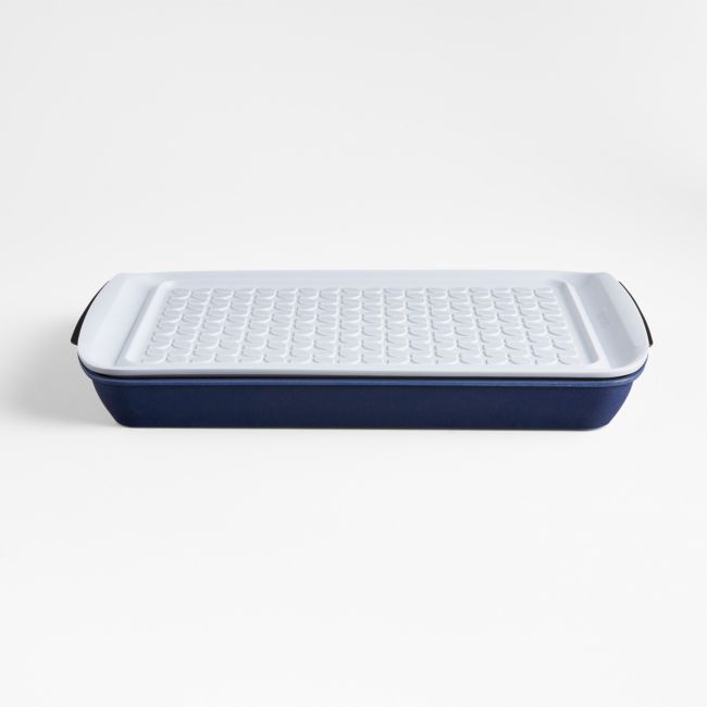 Crate & Barrel 3-Piece Marinating Tray Set - Image 0