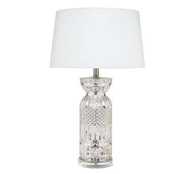 Windsor Mercury Glass Table Lamp, Silver Mercury Glass - Image 2