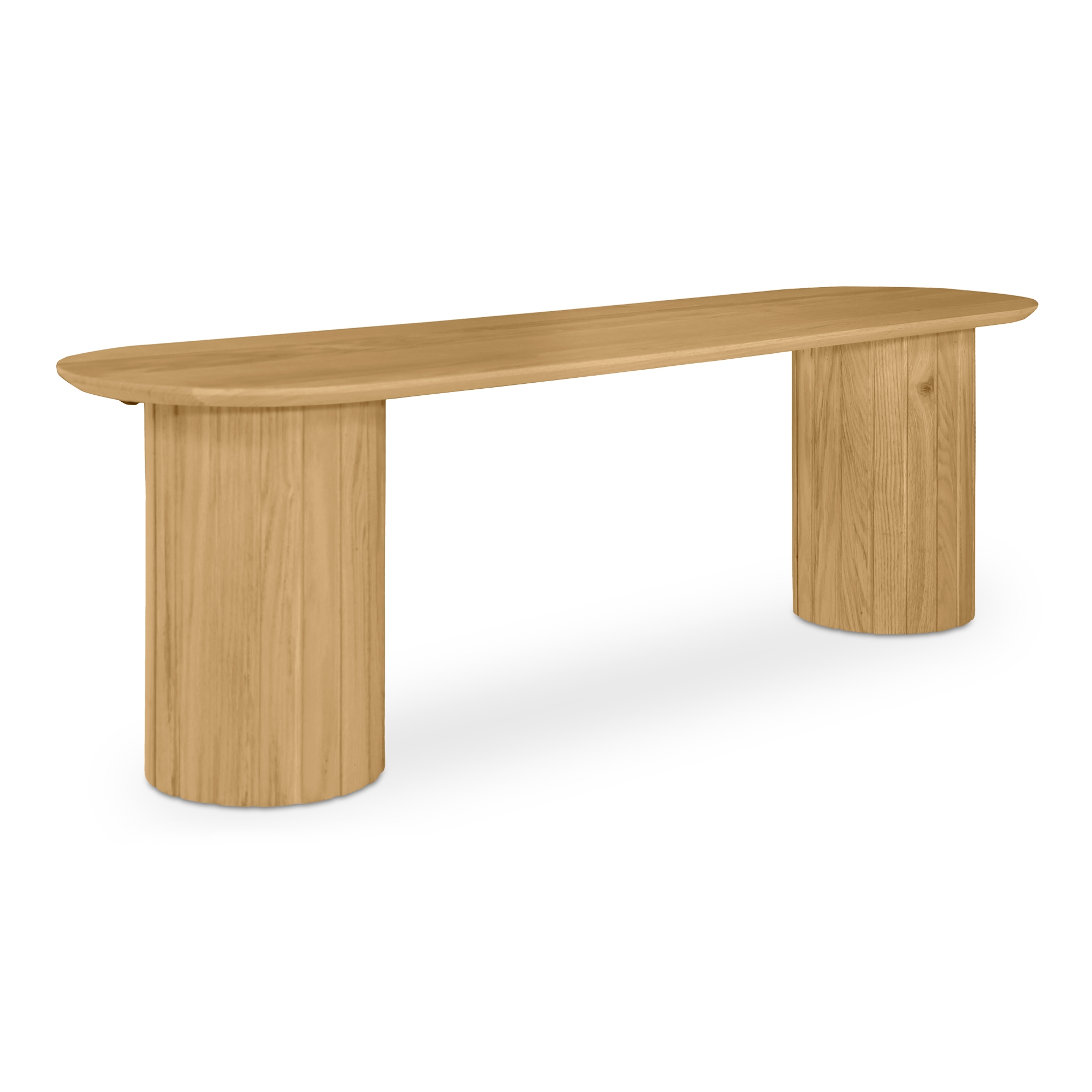 Povera Dining Bench Natural Oak - Image 2