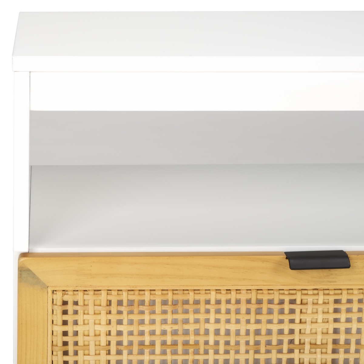 Theon 2 Drawer Media Stand - White / Natural - Safavieh - Image 2