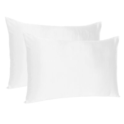 Gray Dreamy Set Of 2 Silky Satin Queen Pillowcases - Image 0