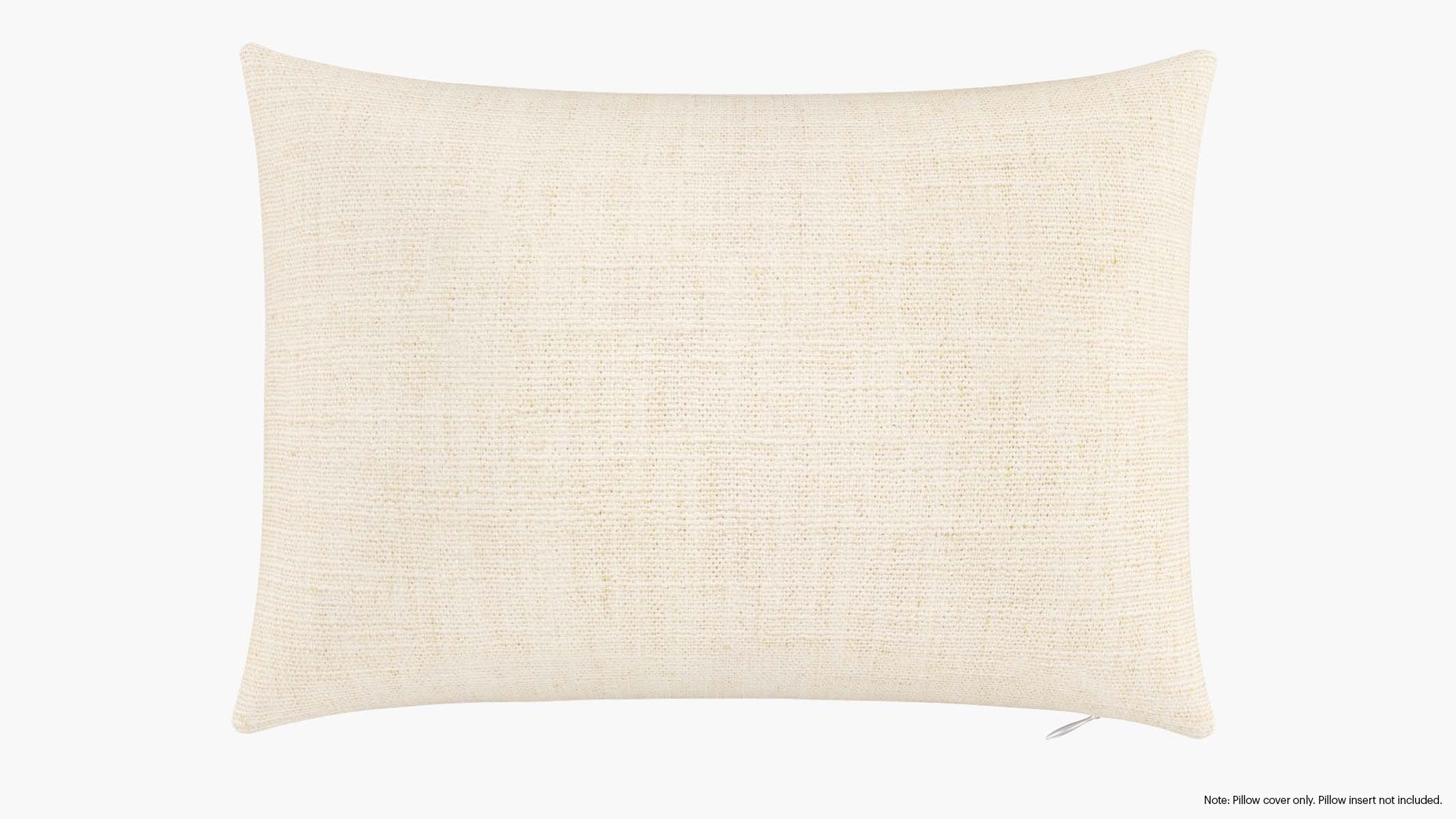 Throw Pillow Cover 14" x 20", Talc Everyday Linen, 14" x 20" - Image 0
