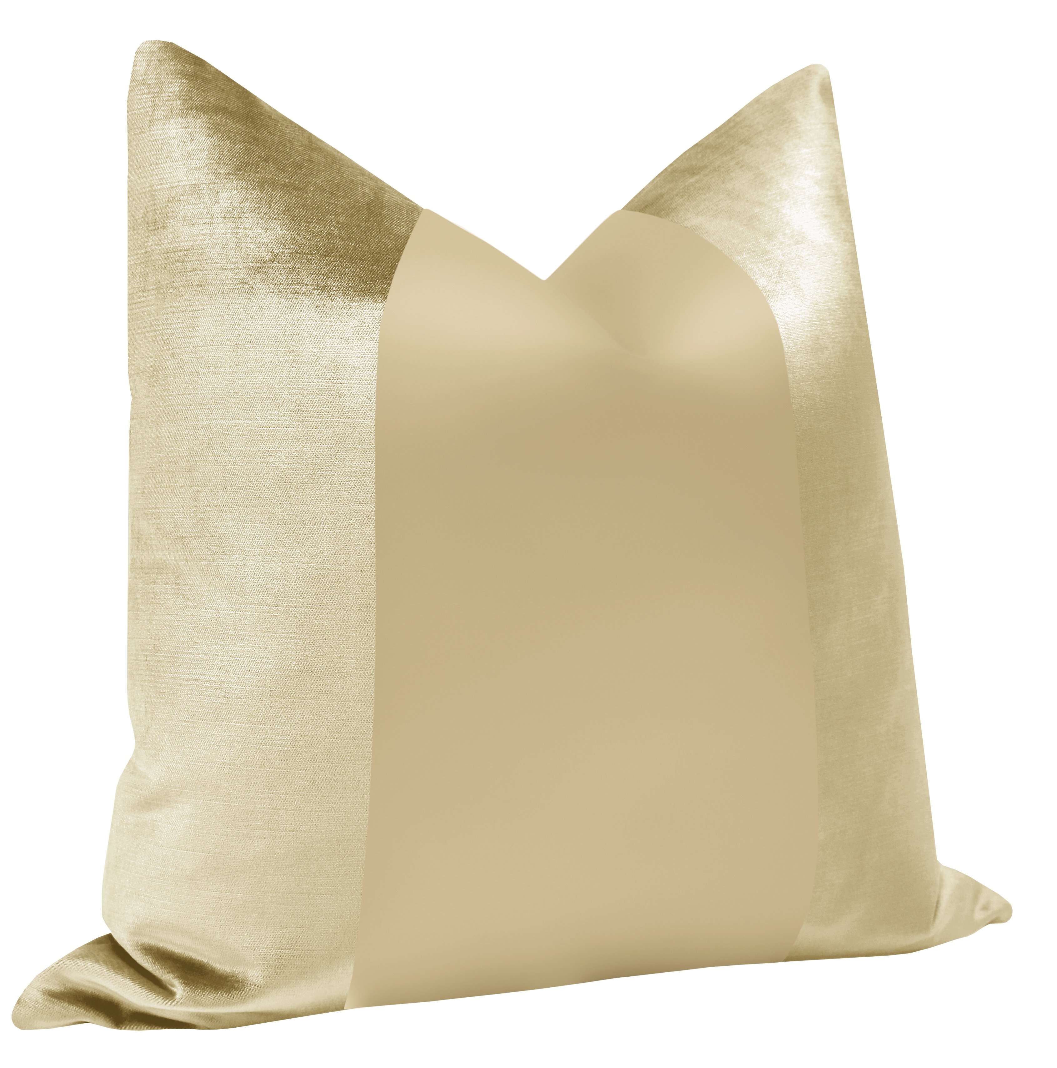 PANEL MONOCHROMATIC :: FAUX SILK VELVET // CHAMPAGNE - 24" X 24" - Image 1