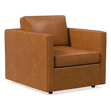 Harris Chair, Poly, Stetson Leather, Cognac - Image 0