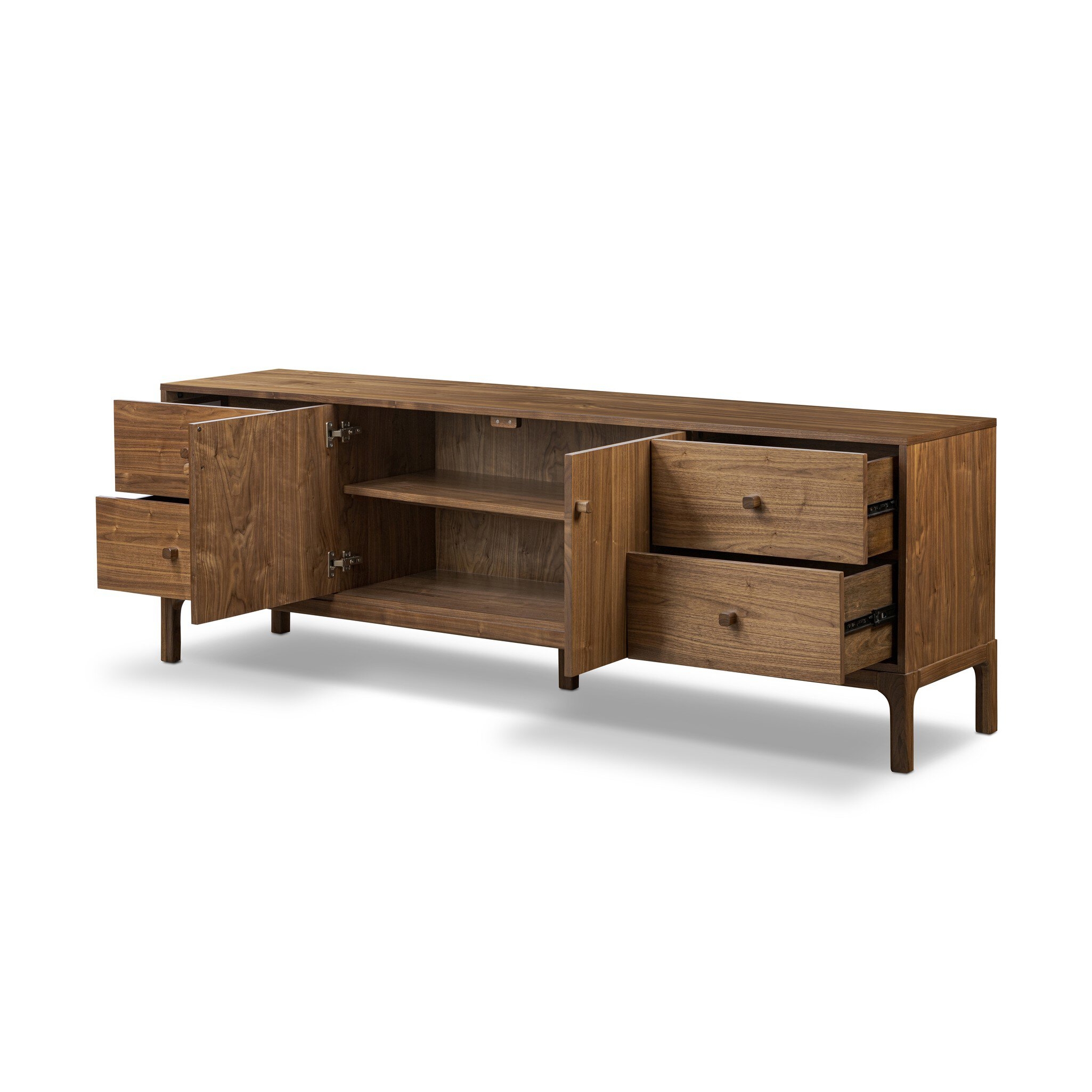 Arturo Media Console - Natural Walnut Veneer - Image 7