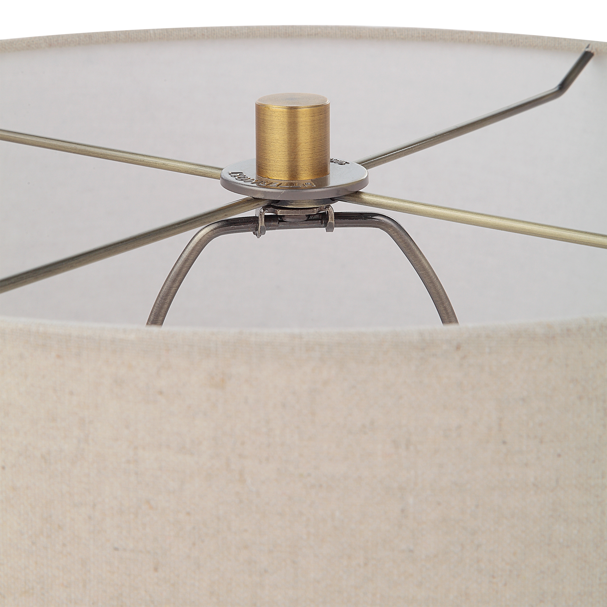 Spyglass Black Wood Grain Table Lamp - Image 5