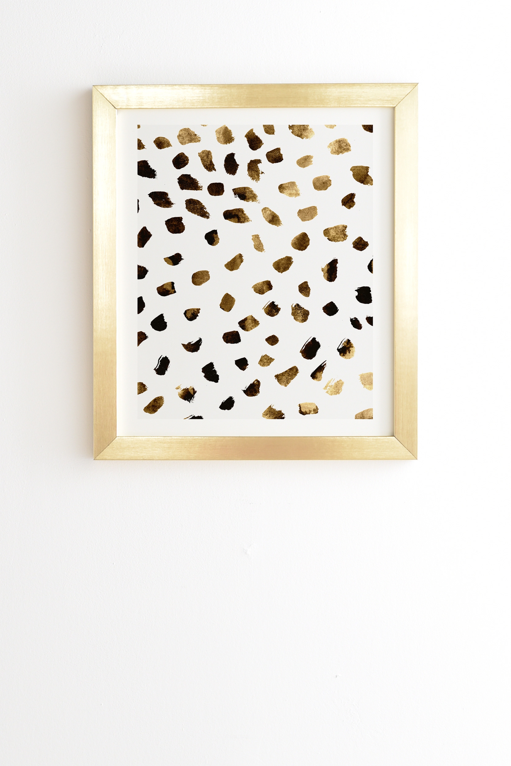 Gold V03 by Georgiana Paraschiv - Framed Wall Art Basic Gold 19" x 22.4" - Image 0