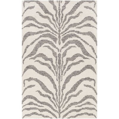 Valles Abstract Handmade Tufted Wool Taupe/Beige Area Rug - Image 0