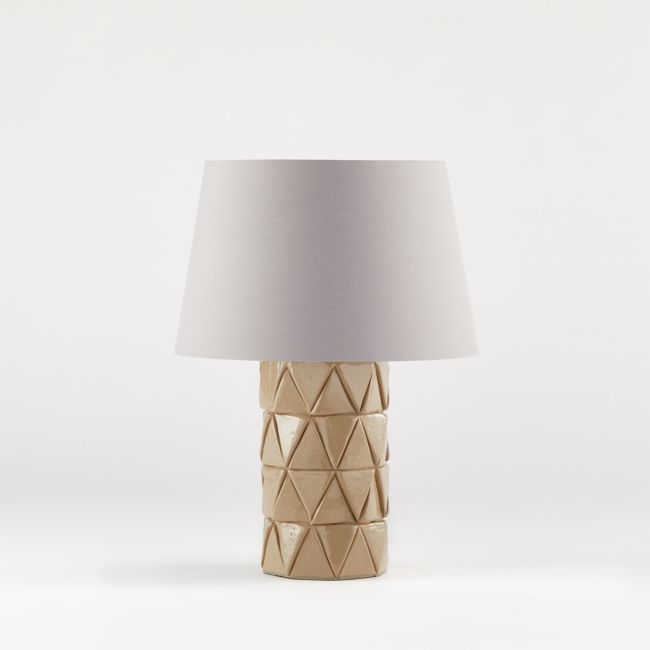 Esme Table Lamp with Grey Taper Shade - Image 0