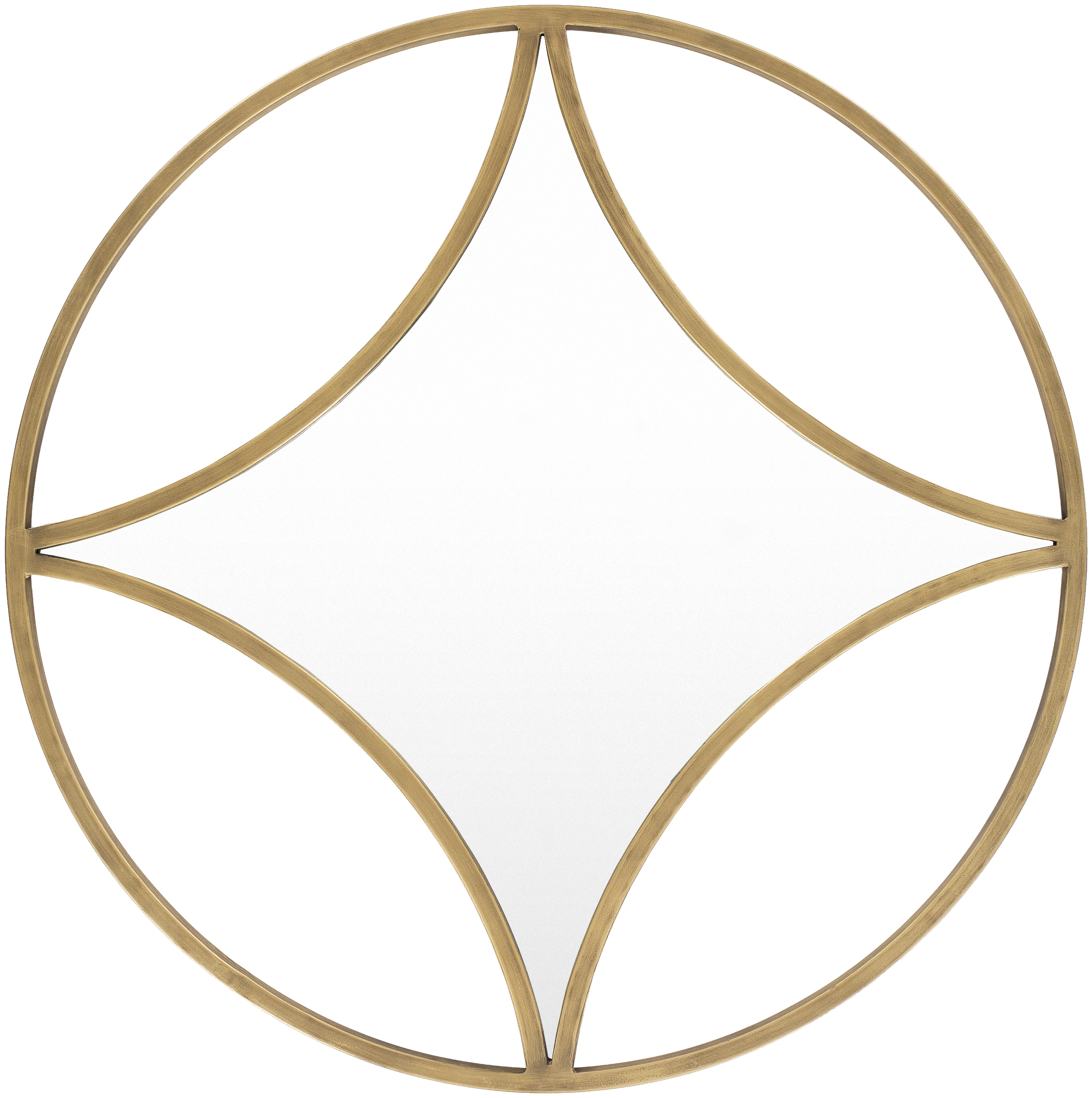 Luxley Gold 30"H x 30"W x 1"D Mirror - Image 0