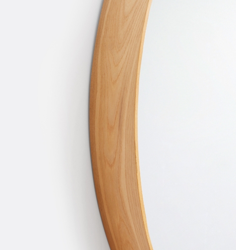 Bentwood Round Wood Mirror - Image 4