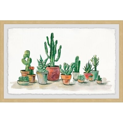 'Potted Cacti' Framed Print - Image 0