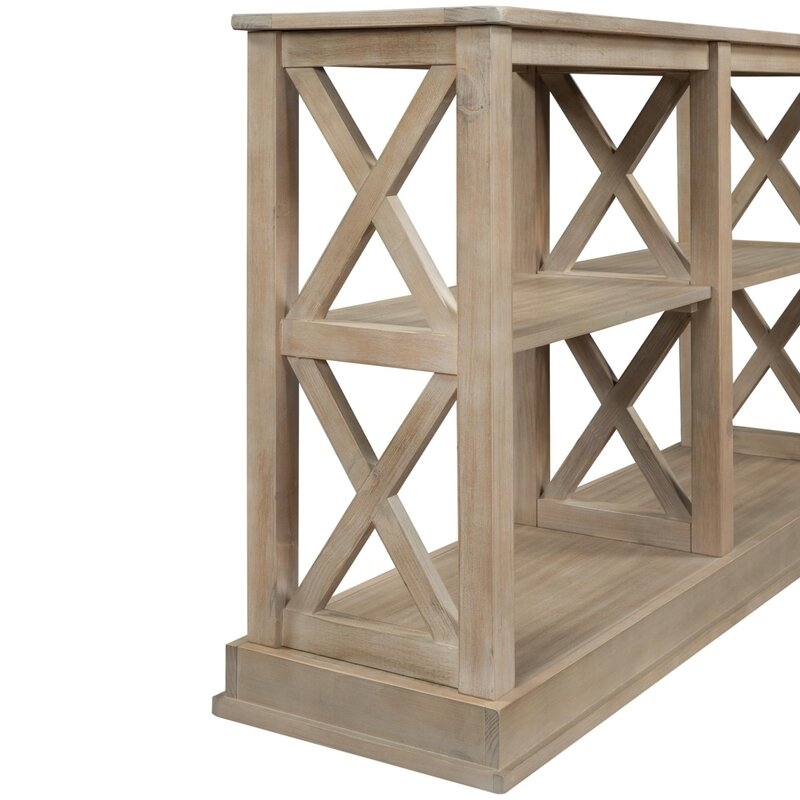 Console Table With 3-Tier Open Storage - Image 2
