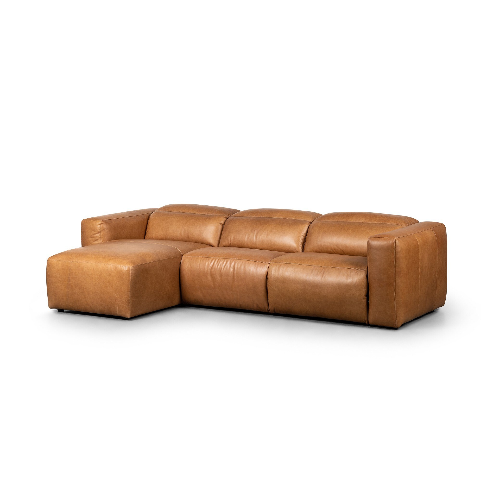 Radley Power Recliner 3-Piece Sectional W/ Chaise - Sonoma Butterscotch - Image 1