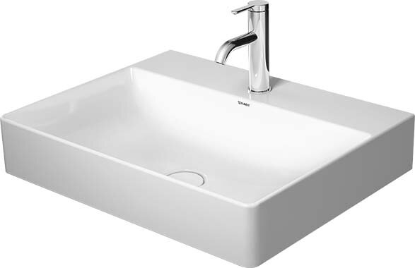 "Duravit Ceramic Rectangular Vessel Bathroom Sink" - Image 0