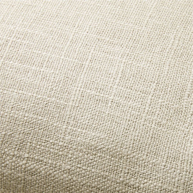 Slub Linen 23x23 Pumila Taupe Throw Pillow Cover by Laura Kim - Image 3