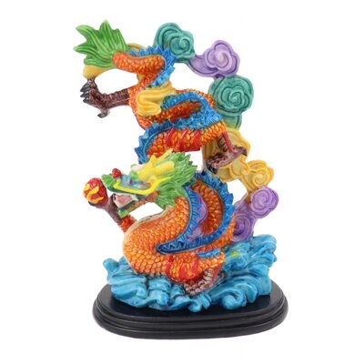 Feng Shui Colorful Dragon Statue - Image 0